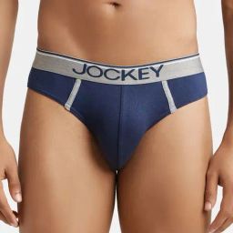 Jockey 8044 Deep Navy Super Combed Cotton Rib Briefs with Ultrasoft Waistband-picture-14