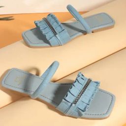 Carlton London Women's Blue Casual Sandals-image-31