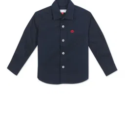 U.S. Polo Assn. Kids Blue Solid Full Sleeves Shirt-picture-18