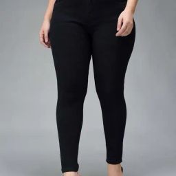 Miss Chase A+ Black Plain High-Rise Jeans-image-89