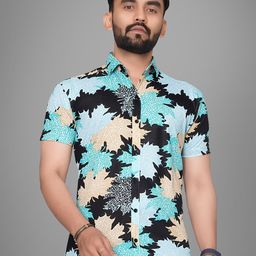 Metronaut Men Spread Collar Abstract Printed Cotton Casual Shirt-image-28