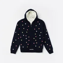 Fame Forever by Lifestyle Girls Navy Embroidered Sweater-picture-23