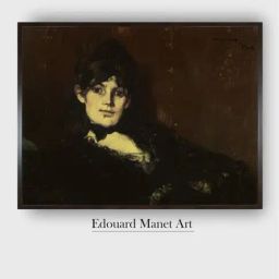 The Art House Beige Berthe Morisot Reclining Wooden Framed Canvas Painting Wall Art-image-48
