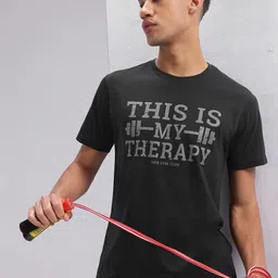 HRX by Hrithik Roshan Typography Printed Training T-shirt-image-68