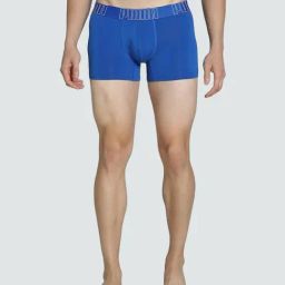 Puma Royal Blue Cotton Regular Fit Trunks-picture-29