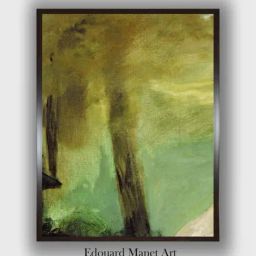 The Art House Green & Black Dejeuner Sur L'Herbe Wooden Framed Painting Wall Art-image-72