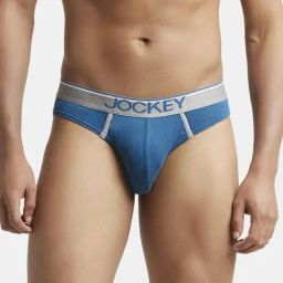Jockey 8044 Seaport Teal Super Combed Cotton Rib Briefs with Ultrasoft Waistband-picture-36