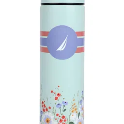 Nautica Green & Blue Floral Stainless Steel Smart Vacuum Flask Water Bottle 500 ml-7