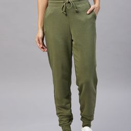 Marks & Spencer Women Olive Solid Joggers-picture-57