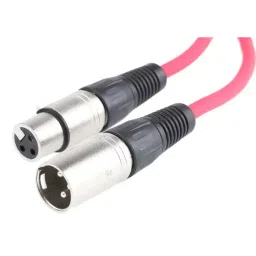RS PRO PVC XLR Cable 3 Pin Female & Male Connector Red 1 m, 7424490-picture-12