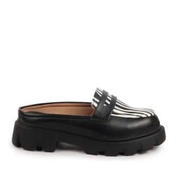Fausto Women's Black Mule Shoes-image-92