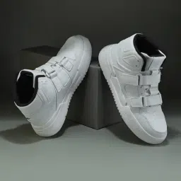 Campus Men's White Ankle High Sneakers-picture-44