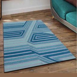 Presto Blue Wool Hand Tufted Carpet-picture-44