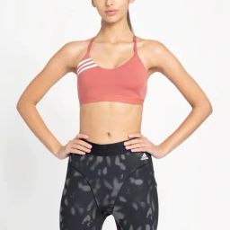 ADIDAS Peach Printed Sports Bra-19