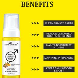 Park Daniel Set Of 3 Men's Intimate Wash With Haldi Chandan Extract 150 ml Each image 2