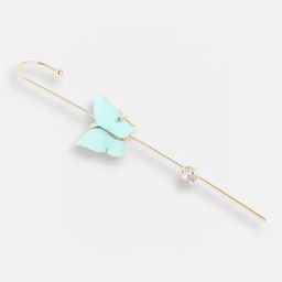 Sohi Gold Plated Designer Party Ear Cuff Earrings image 3