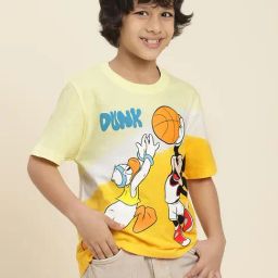Kidsville Mickey & Friends Printed Multicolor Relaxed Fit T-Shirt For Boys-image-75