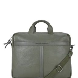 Tommy Hilfiger Olive Hampshire Medium Laptop Business Case-image-9