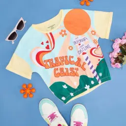 Pantaloons Junior Multicolor Cotton Printed T-Shirt-picture-48