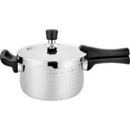 Prabha Stainless Steel Silver Tri-Ply Kalash Pressure Cooker- 5L-19