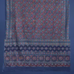 Taavi Ajrakh Block Printed Pure Cotton Dupatta image 4