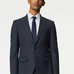 Marks & Spencer Long Sleeve Double Vent Single Breasted Blazers-image-56