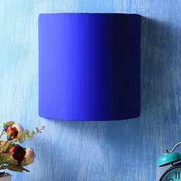 Devansh Blue Solid Contemporary Flush Mount Wall Lamp-picture-12