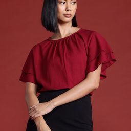 All About You Formals Flutter Sleeve Top-image-7