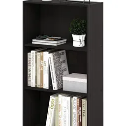 Oakcraft Brown Open Bookshelf image 2