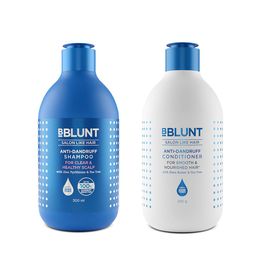 BBLUNT Anti-Dandruff Shampoo 300ml & Conditioner 250g Combo With Tea Tree & Shine Tonic-35