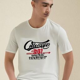 MACK JONNEY Typography Printed Round Neck Drop Shoulder Sleeves Oversized T-shirt-image-18