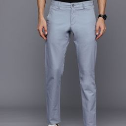 Allen Solly Men Textured Smart Slim Fit Chinos Trousers-image-85