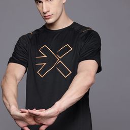 HRX by Hrithik Roshan Rapid-Dry Printed Training T-shirt with Reflective Detail-image-81