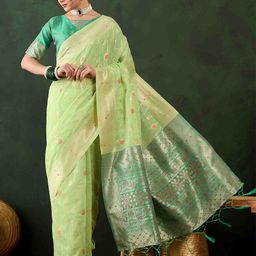 DIVASTRI Woven Design Zari Banarasi Saree-image-23