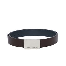 Tommy Hilfiger Men Brown & Navy Blue Leather Reversible Belt-image-85
