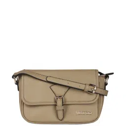 Kenneth Cole Khaki Textured Medium Sling Handbag-30