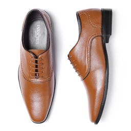 INVICTUS Men Tan Brown Oxfords-picture-36