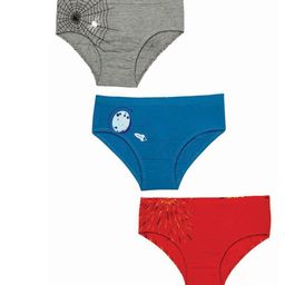 Zoom Minimondo Unisex Kids Blue Pack Of 3 Multicoloured Basic Briefs 7007-(2)--68