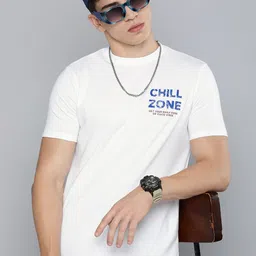 R Code by The Roadster Life Co Men White T-shirt-image-83