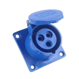 Sibass Electric Panel Socket Without Body 16 A 3 Pin IP44 Rating and CE Mark, SE-S313X (Pack of 60)-98
