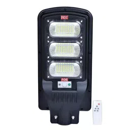 FOS 60 W Cool White 6500 Kelvin 6000 Lumen Motion Sensor Solar Light Black-image-3
