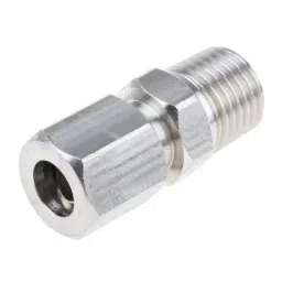 RS PRO In-Line Thermocouple Compression Fitting for Thermocouple 1/4 NPT 8 mm Probe, 1235573-1