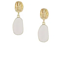 DIVASTRI Korean Gold-Plated Teardrop Shaped Artificial Stone Studs image 3