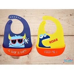 The Little Lookers Infant Kids Pack Of 2 Printed Bibs-33