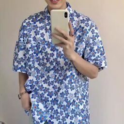 StyleCast Men Cutaway Collar Floral Printed Relaxed Fit Casual Shirt-image-63