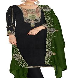 DRAVINAM Floral Embroidered Pashmina Unstitched Dress Material-image-67