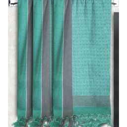 Athom Living 100% Premium Cotton Bath Towel Waffle Border Pack Of 3 - Blue-image-81