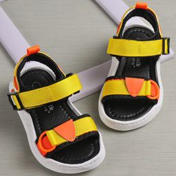 Cute Walk by Babyhug Sandals With Velcro Closure - Yellow-picture-24
