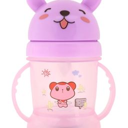 AEREX Premium Teddy Bear Baby Sipper Cup with Soft Silicone Straw Bunny Teddy Baby Mug Sipper Leakproof, BPA Free & Non-Toxic for Baby Toddlers Infants Kids (Pack of 1, Multicolor)-24
