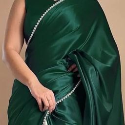 Florence Embellished Beads and Stones Satin Designer Saree-picture-0